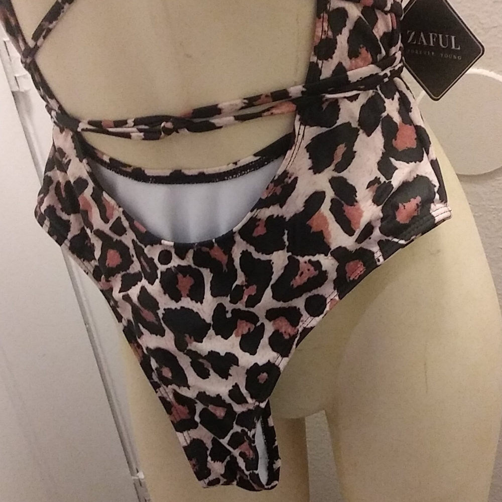 Animal Print One Piece Suit - Picture 3 of 6